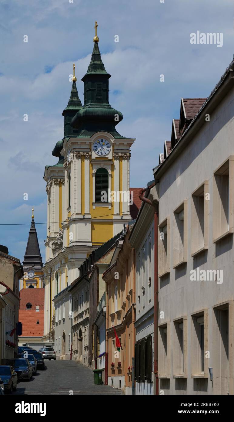 St Cattedrale di Stefano a Szekesfehervar, Ungheria Foto Stock