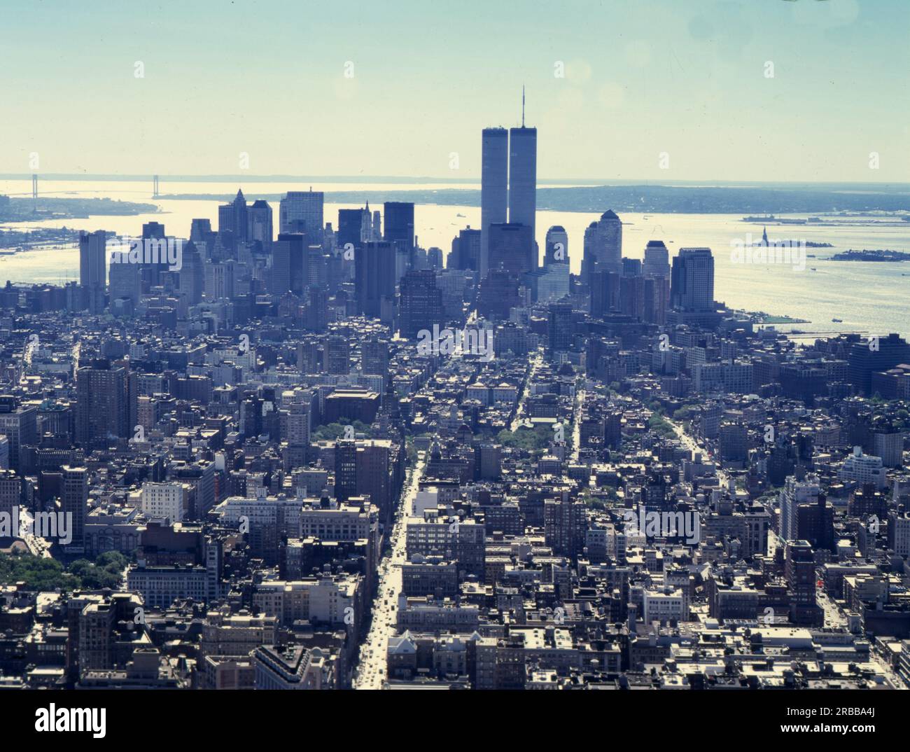 Una visita a New York, qui su 1.10.1996, mostra una foto della città che 5 anni dopo è diventata completamente diversa a causa del terrore in atto Foto Stock