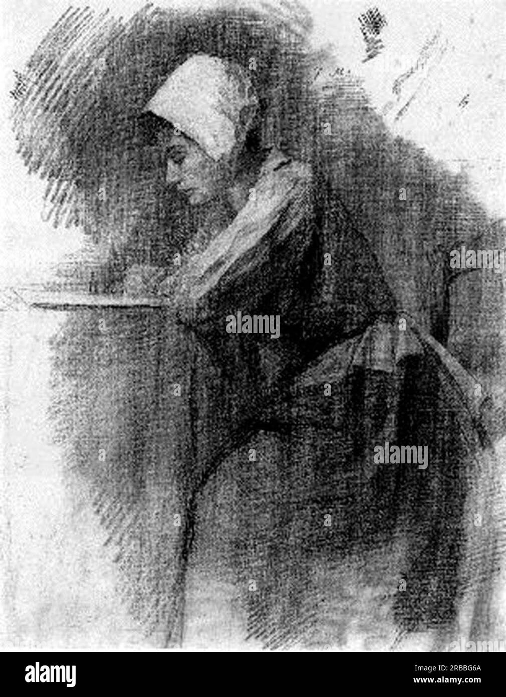 Ragazza che scrive 1895 di Piet Mondrian Foto Stock