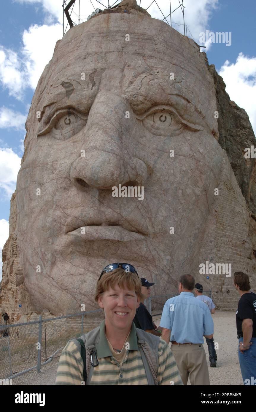 Visita del segretario Dirk Kempthorne a Sturgis, South Dakota, per partecipare al 66° raduno motociclistico annuale di Sturgis e per ammirare i paesaggi e la fauna selvatica della zona Foto Stock
