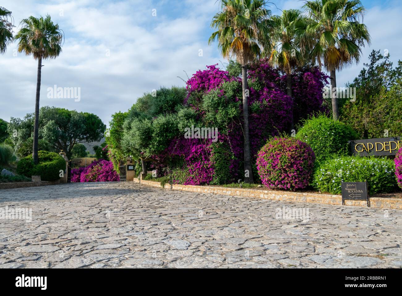 Ristorante Roca Viva a Palma di Maiorca Foto Stock