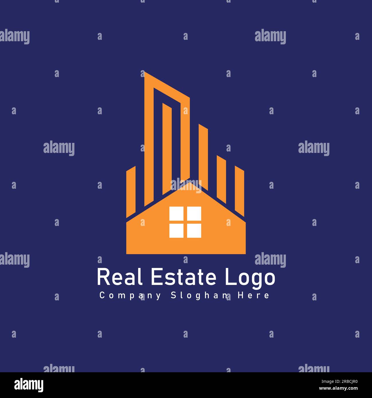 Logo immobiliare, logo Abstract Real estate Company, logo Home Property, logo Business Corporate per logo aziendale, modello di design del logo Vector Illustrazione Vettoriale