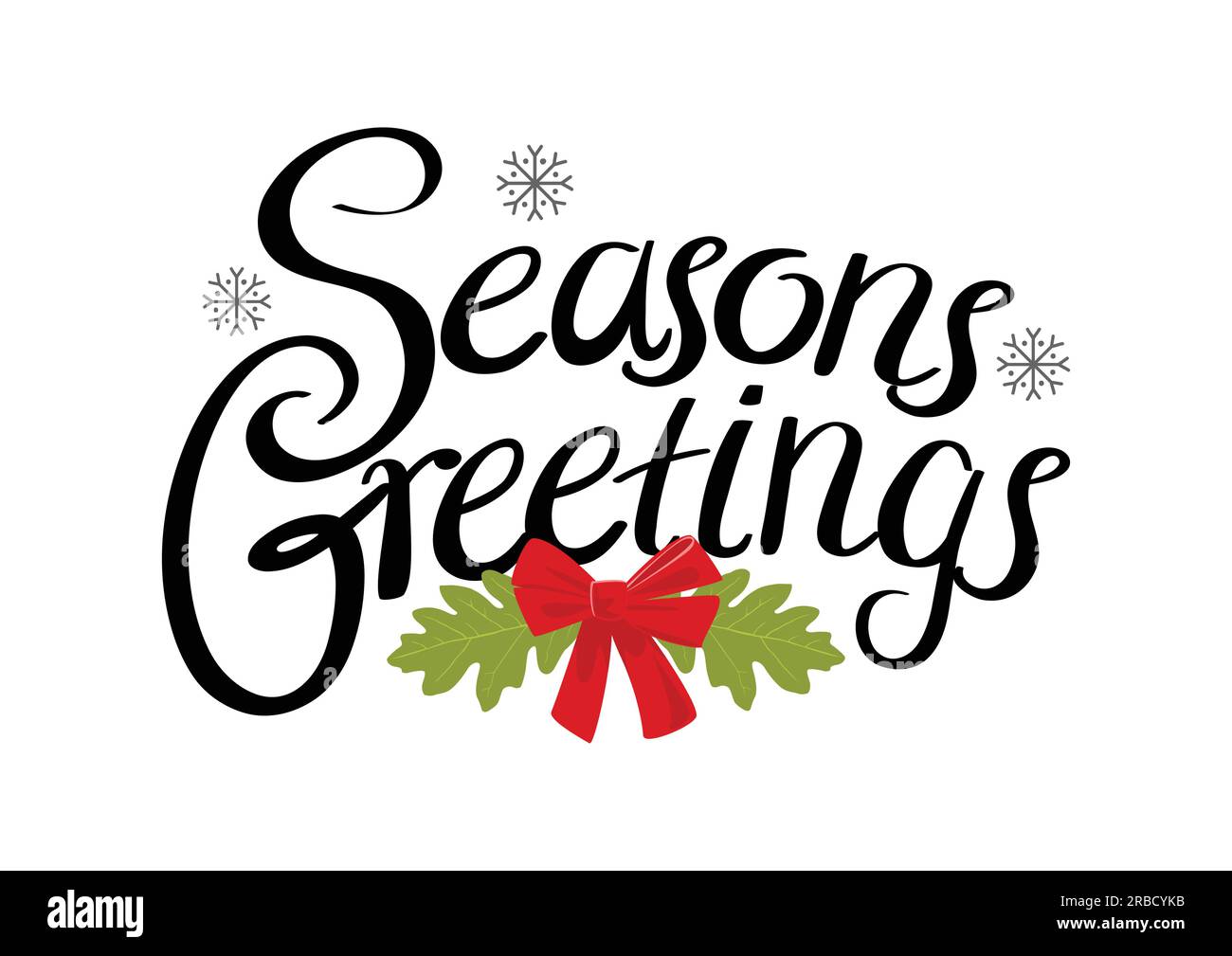 Stagioni testo di auguri per tema di Natale e sfondo Illustrazione Vettoriale