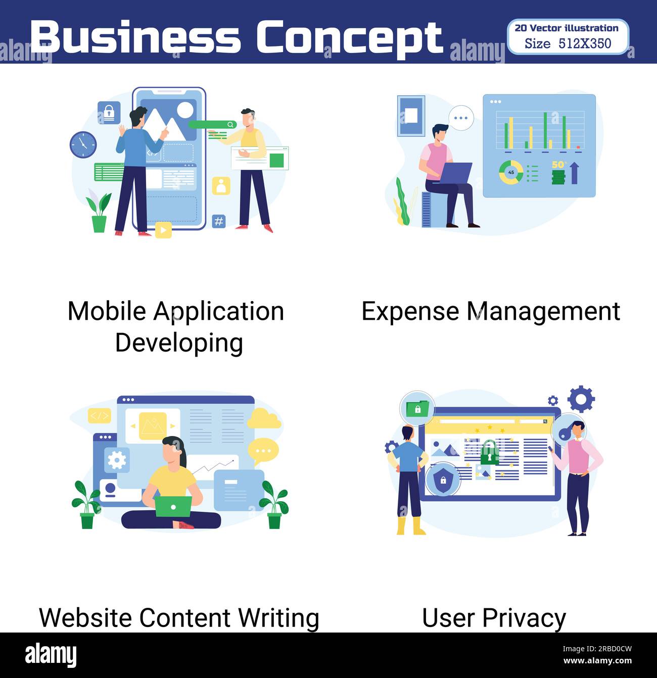 Il concetto di Business illustrazione Illustrazione Vettoriale