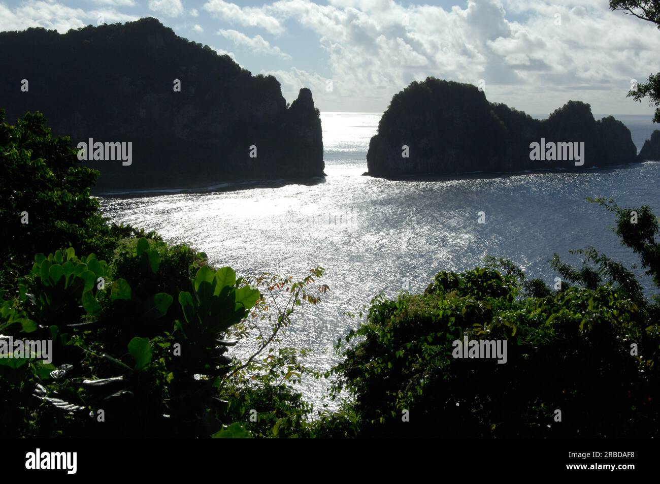 Tour delle isole del Pacifico: Visita del segretario Dirk Kemmpthorne e degli assistenti alle Samoa americane, Stati Uniti Territorio Foto Stock
