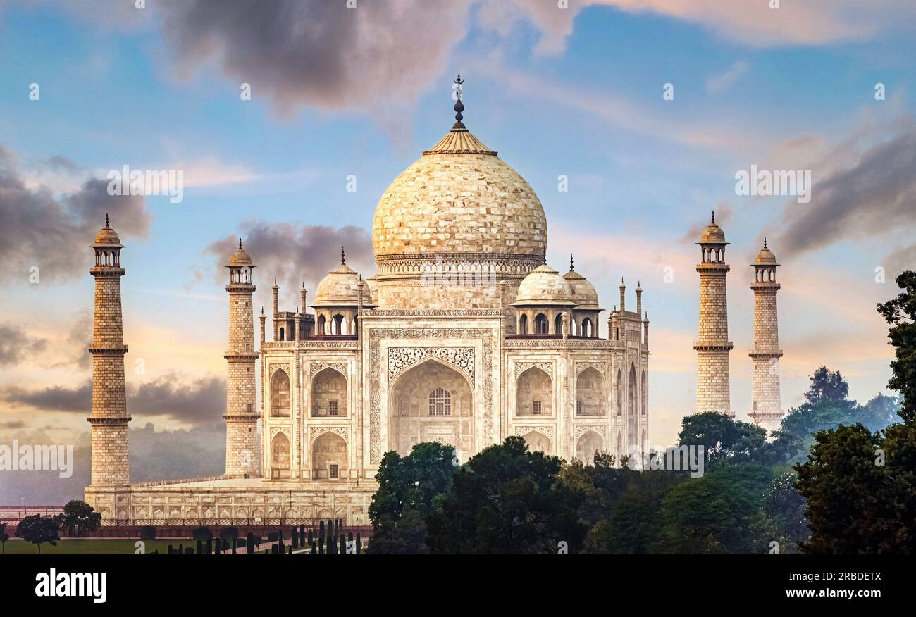 Indian Palace Taj Mahal, Agra, India Foto Stock