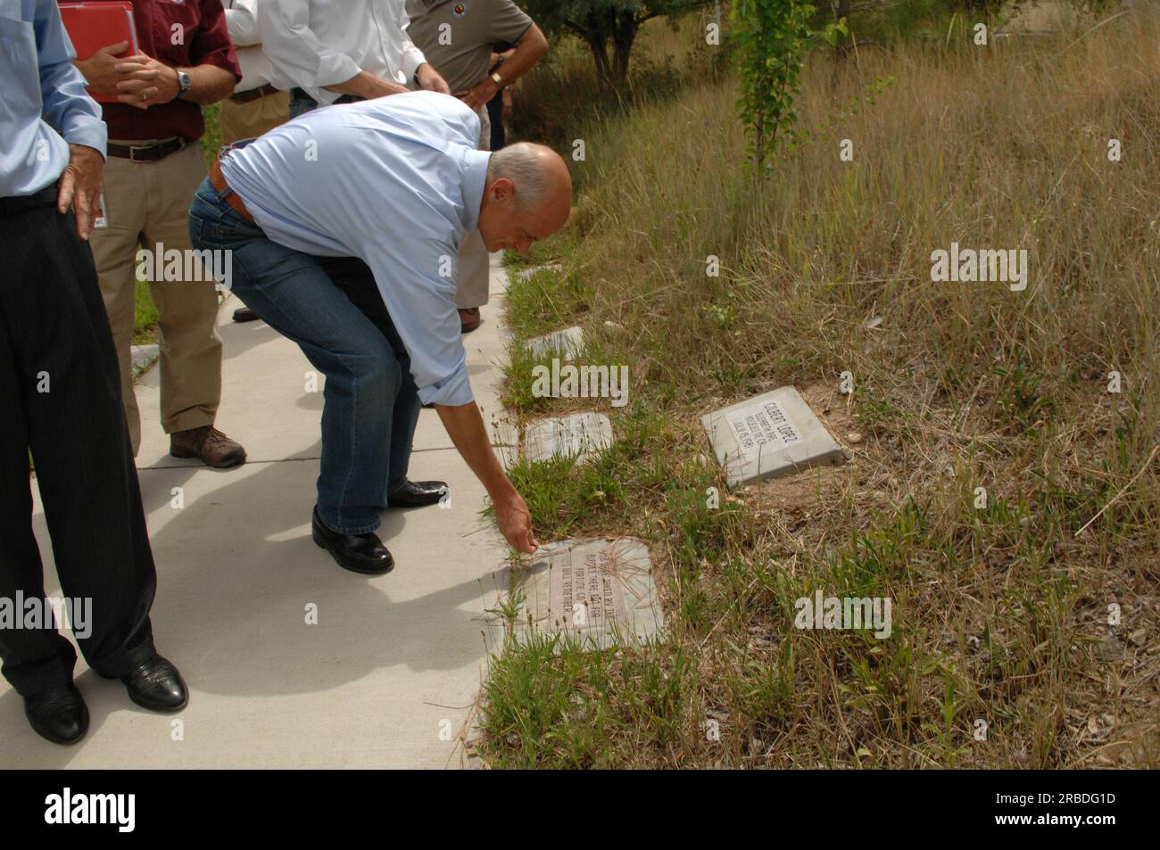 Visita del segretario Dirk Kempthorne al National Interagency Fire Center di Boise, Idaho, dove si è Unito al segretario per la sicurezza interna Michael Chertoff, al tenente governatore dell'Idaho Jim Risch e ad altri funzionari per riunioni, tour della struttura e dell'area circostante e conferenza stampa sui preparativi per la stagione degli incendi Foto Stock