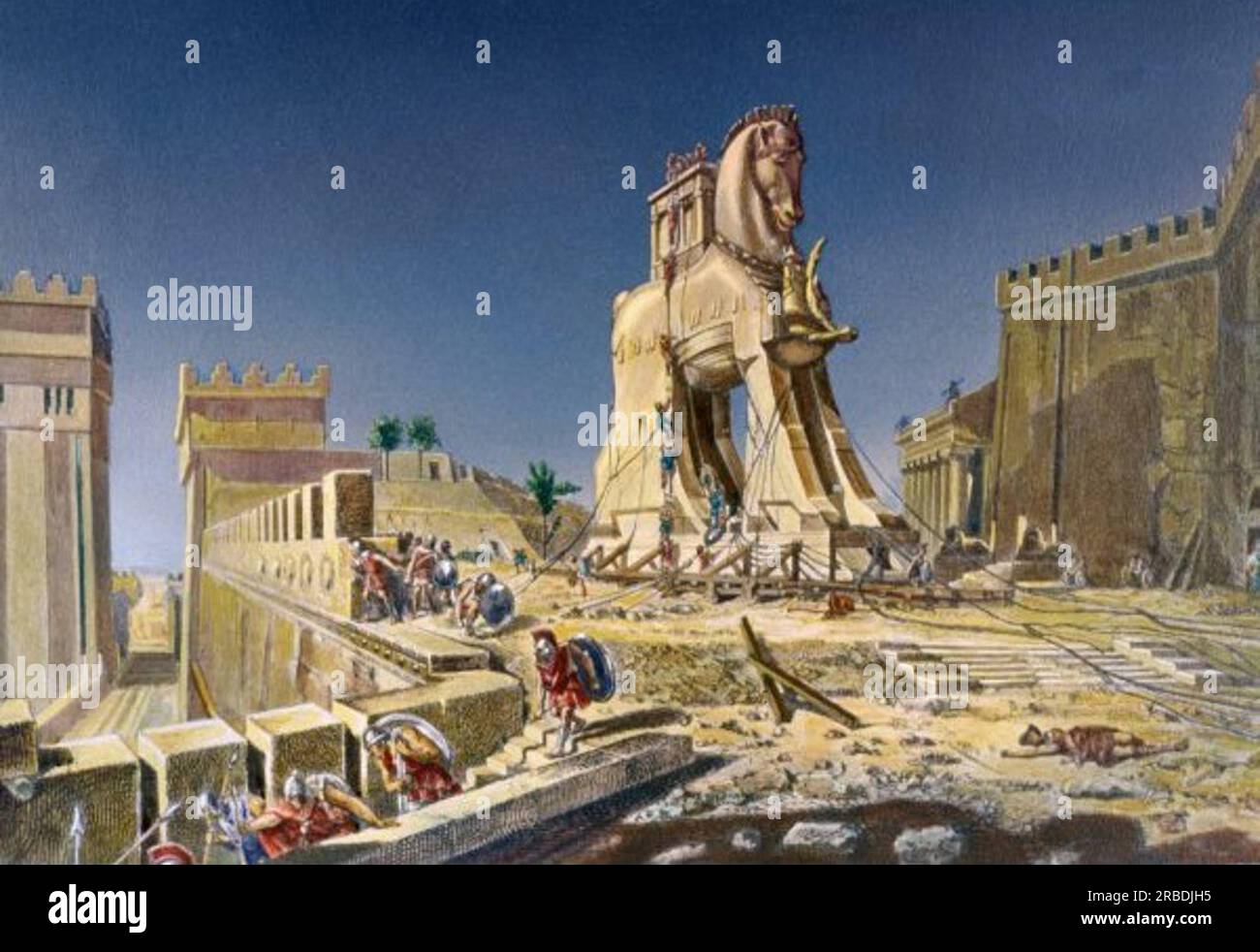 Fate attenzione ai Greci che portano regali di Henri-Paul Motte Foto Stock