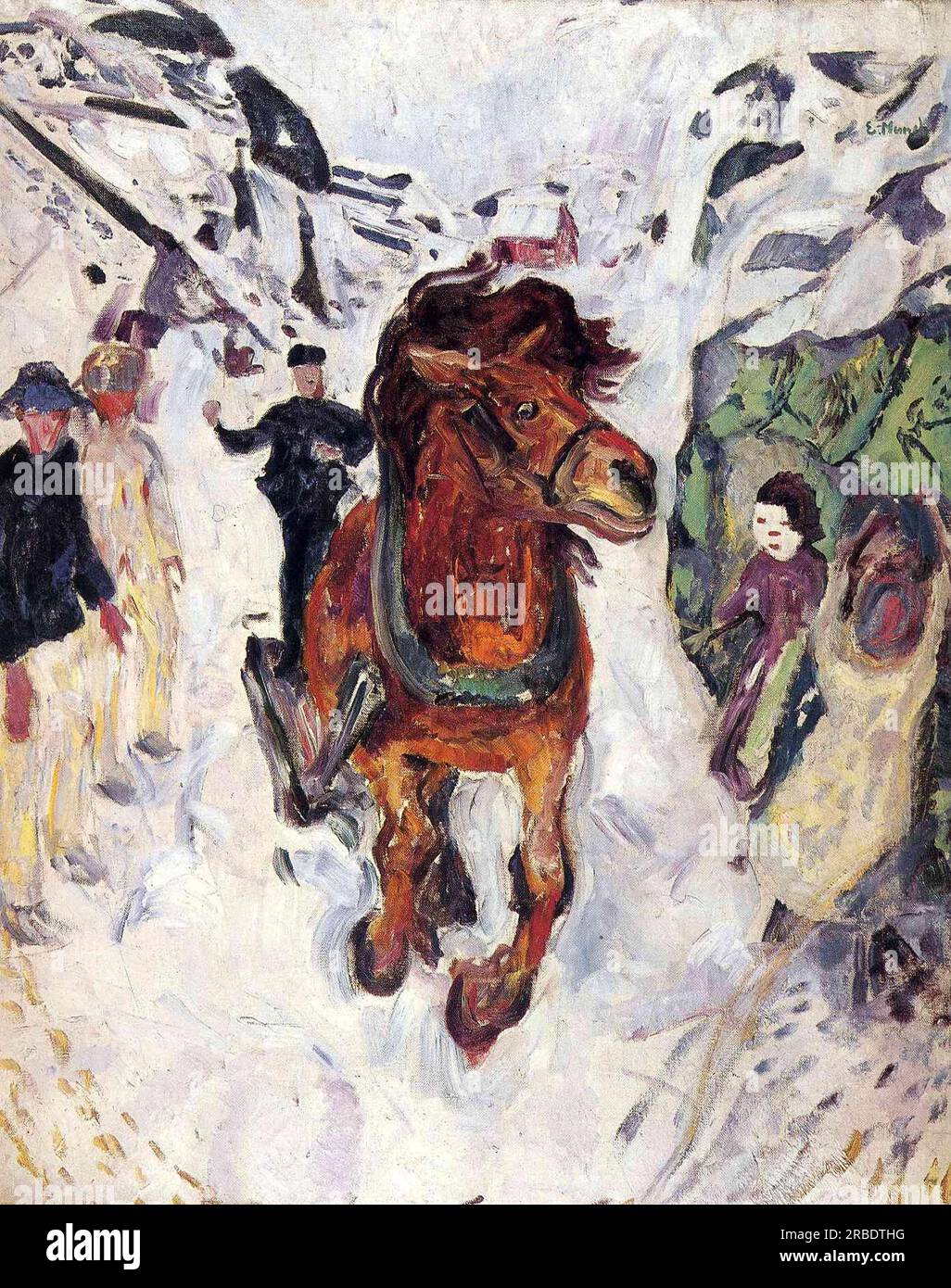 Cavallo al galoppo 1912 di Edvard Munch Foto Stock