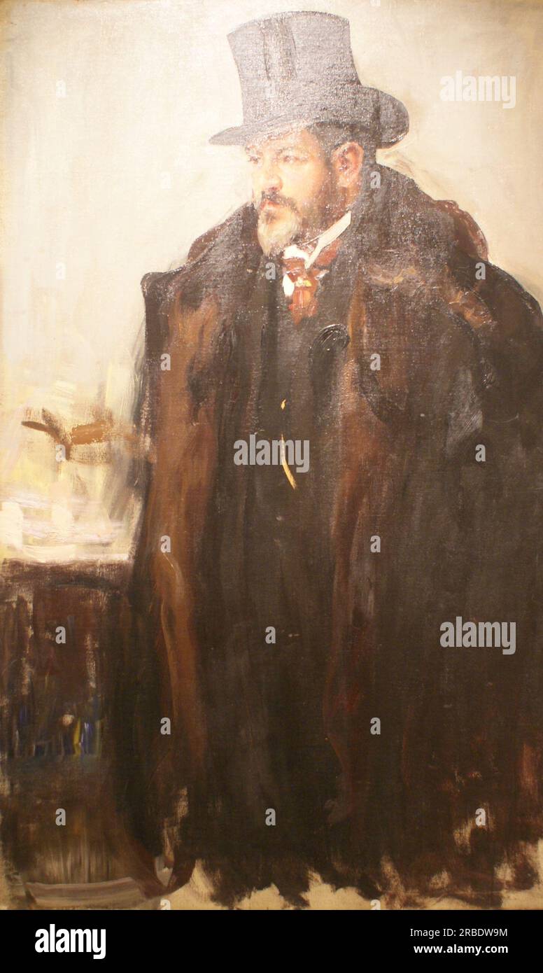 Ritratto di Leon Benois 1910 di Oleksandr Murashko Foto Stock