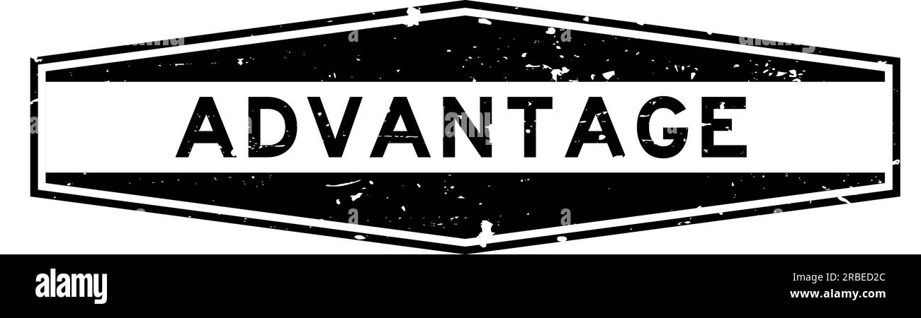 Sigillo in gomma esagonale grunge nero su sfondo bianco Illustrazione Vettoriale