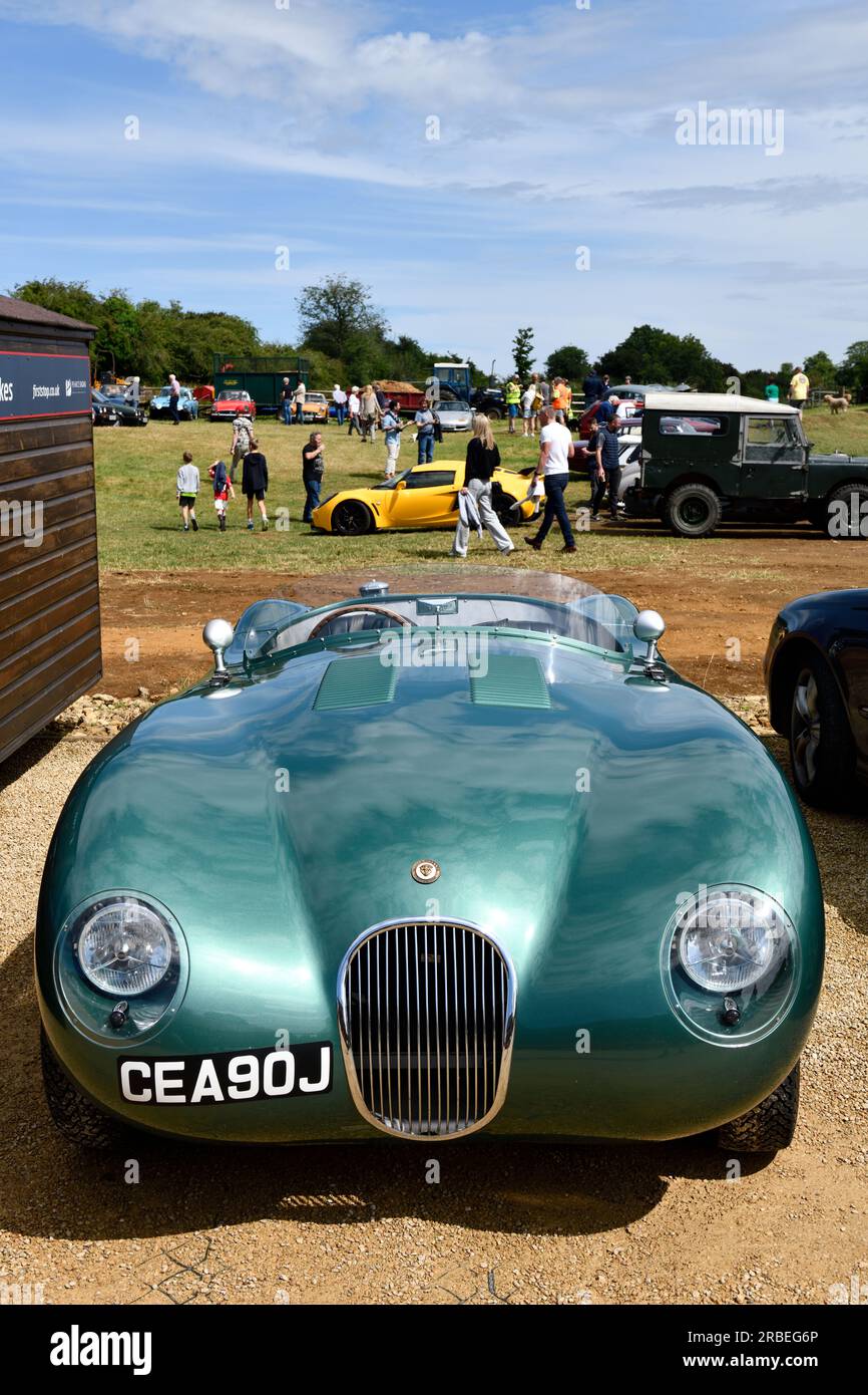 Jaguar Car Classic Car Meeting Hook Norton Oxfordshire Inghilterra regno unito 9 luglio 2023 credito: MELVIN GREEN/Alamy Live News Foto Stock