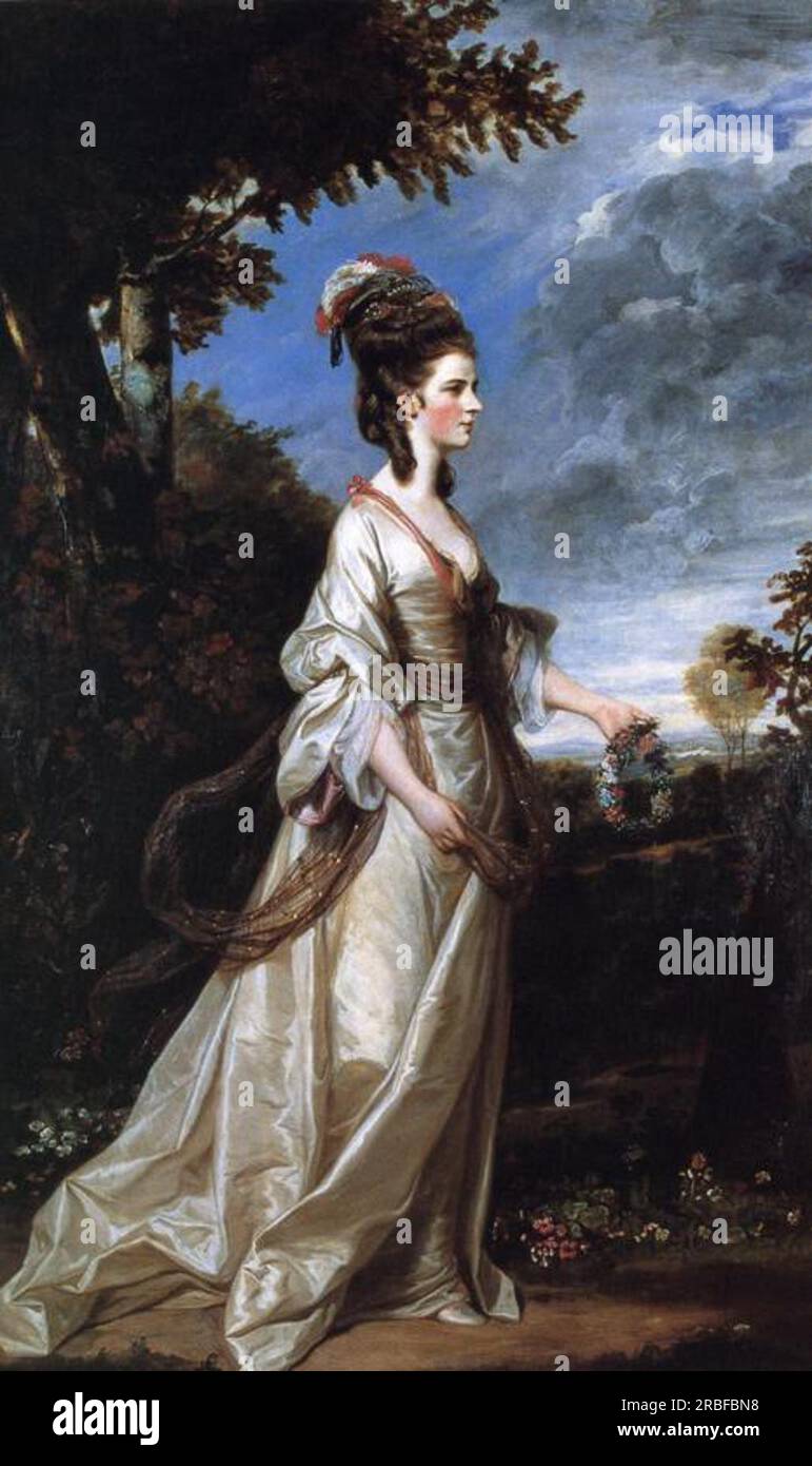 Jane, contessa di Harrington 1775 di Joshua Reynolds Foto Stock