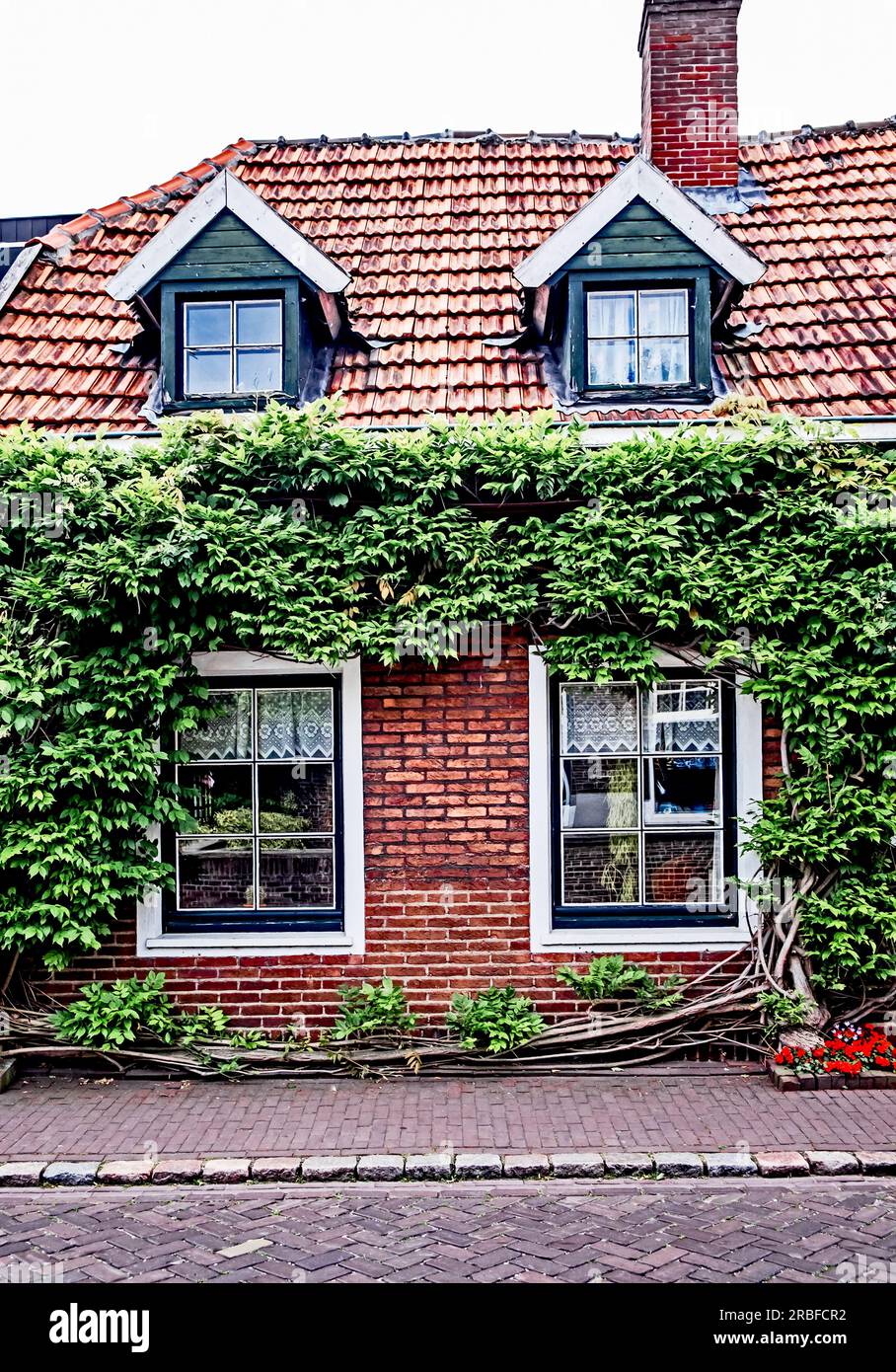 Arcen (Paesi Bassi): Ingresso alla casa; Arcen (Niederlande): Hauseingang Foto Stock