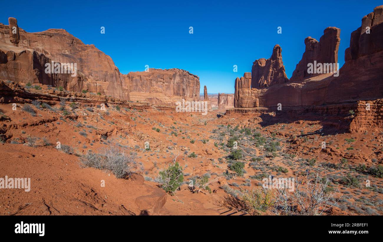 Park Avenue | Arches National Park, Utah, Stati Uniti Foto Stock