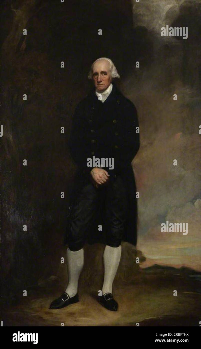Warren Hastings (1732–1818), Governatore generale di Fort William, Bengala (1774–1785) 1795 di George Romney Foto Stock