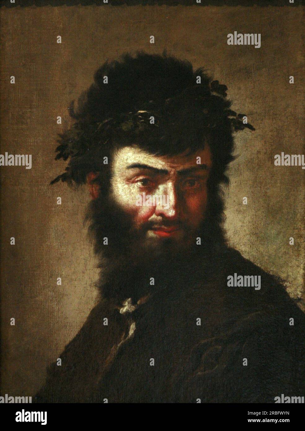Autoritratto 1645 di Salvator Rosa Foto Stock