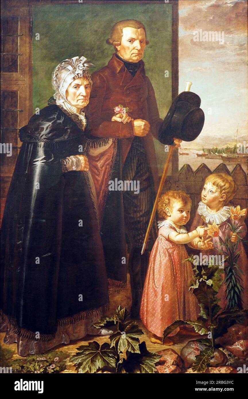 Ritratto dei genitori dell'artista di Philipp otto Runge Foto Stock