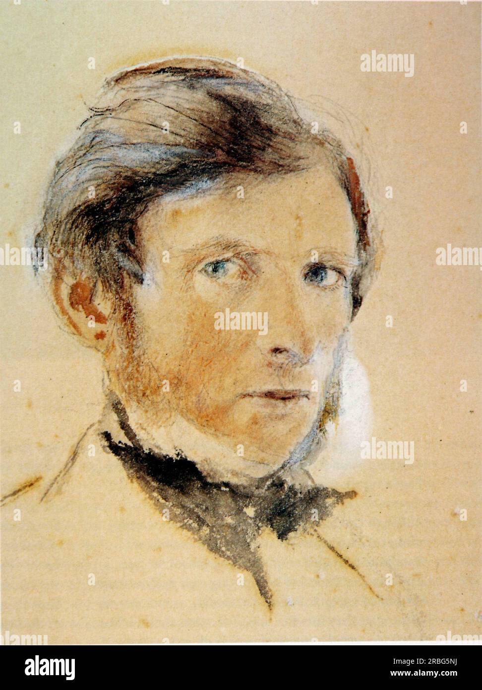 Autoritratto 1861 di John Ruskin Foto Stock