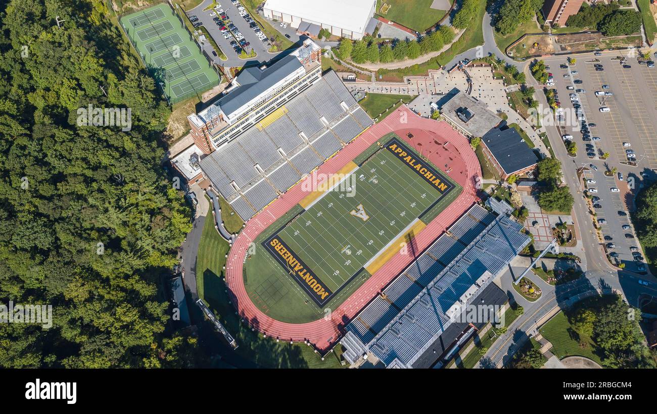 3 settembre 2018, Boone, North Carolina, USA: Il Kidd Brewer Stadium è uno stadio polivalente da 30 000 posti situato a Boone, North Carolina. Foto Stock