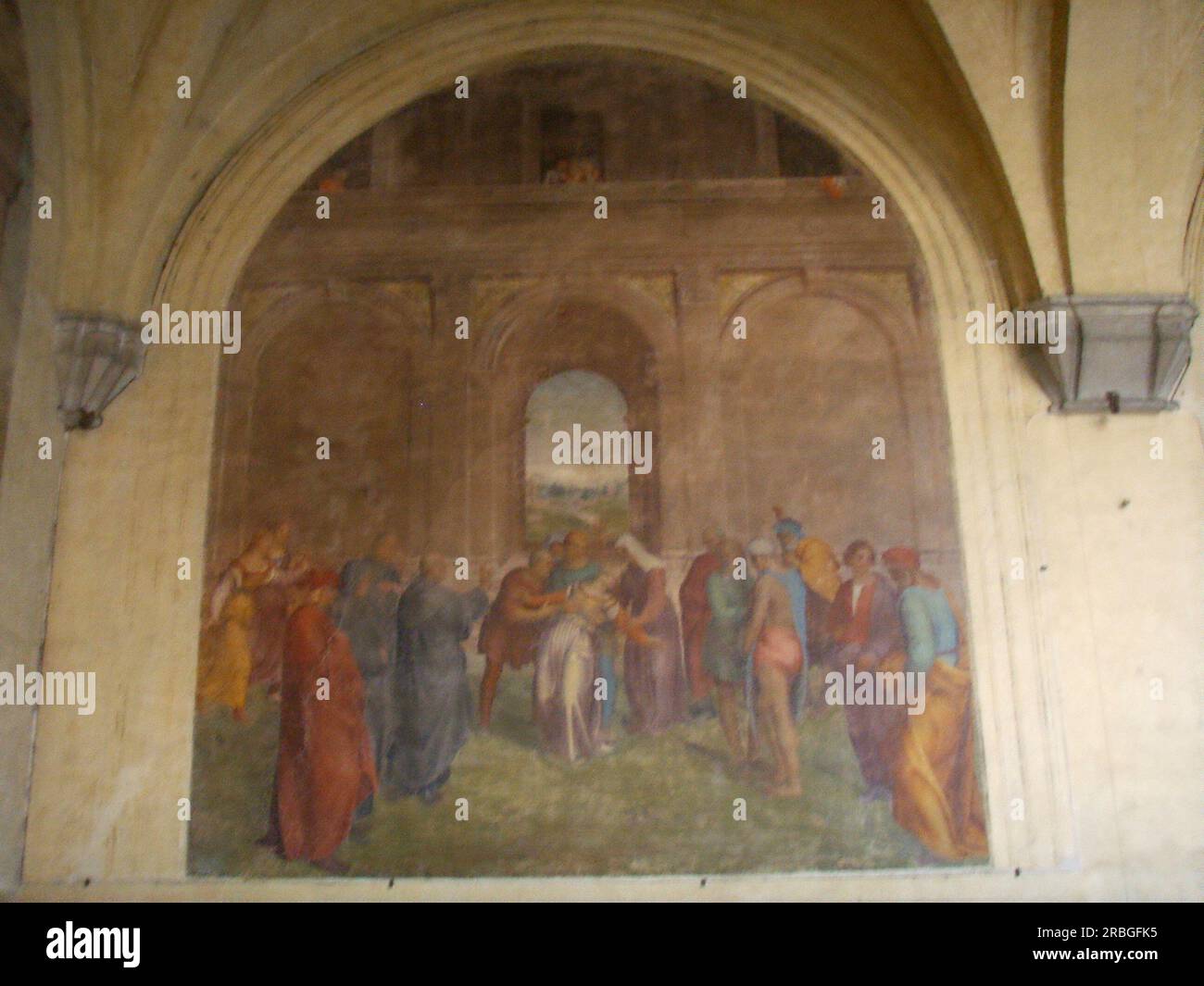 La guarigione della donna posseduta 1510 di Andrea del Sarto Foto Stock