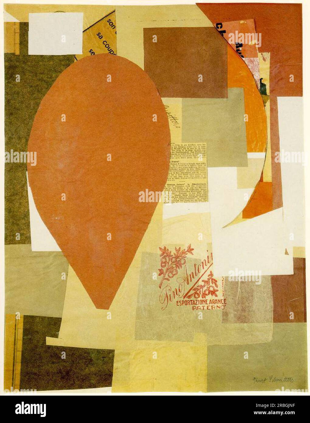 (Pino Antoni) 1934 di Kurt Schwitters Foto Stock