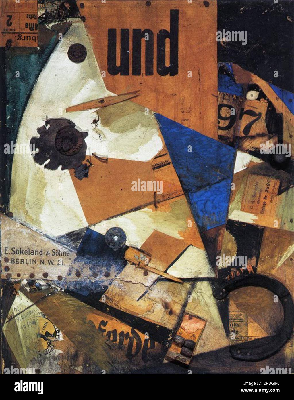 The and-Picture 1919 di Kurt Schwitters Foto Stock
