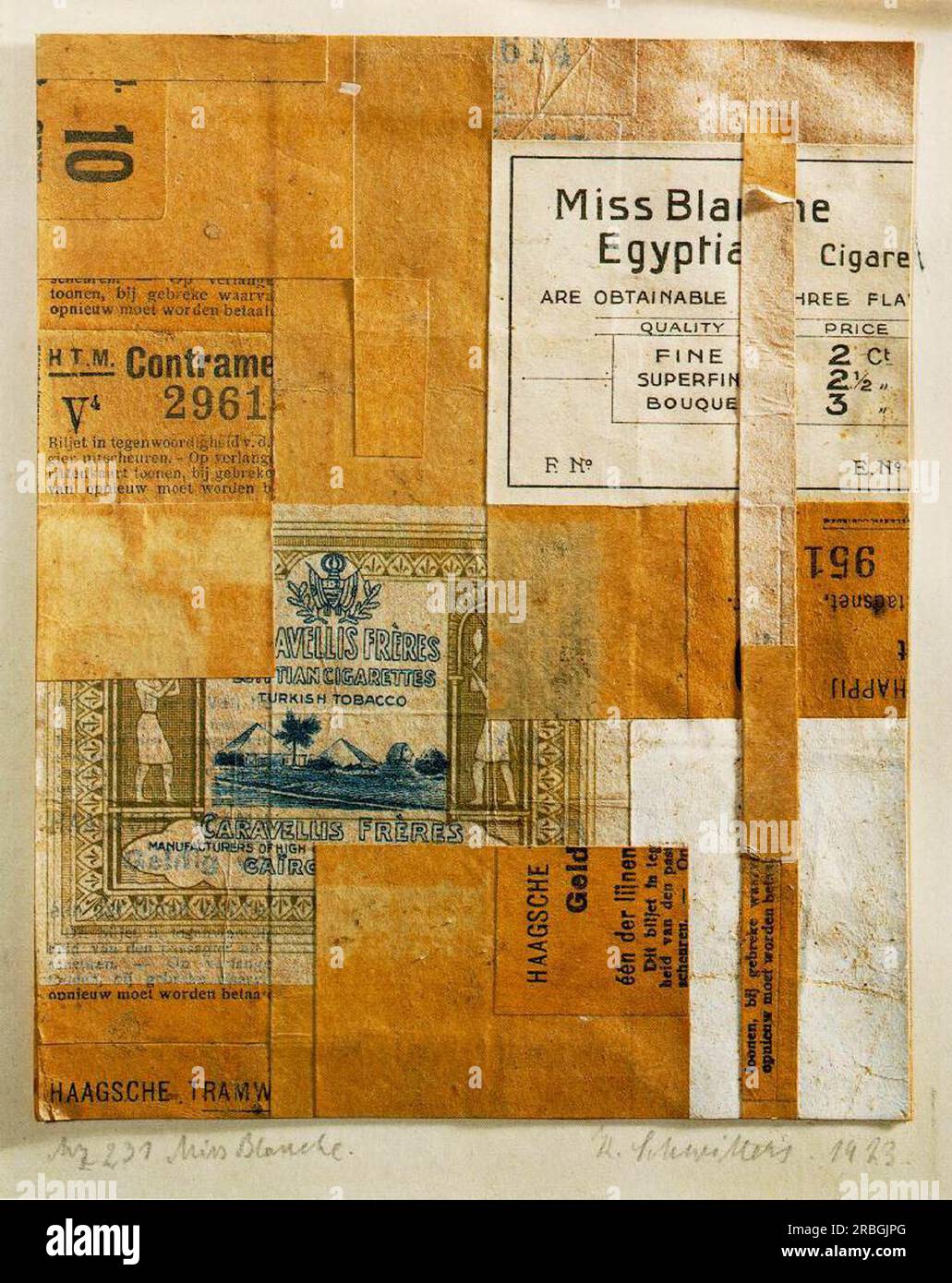 MZ 231. Miss Blanche 1923 di Kurt Schwitters Foto Stock