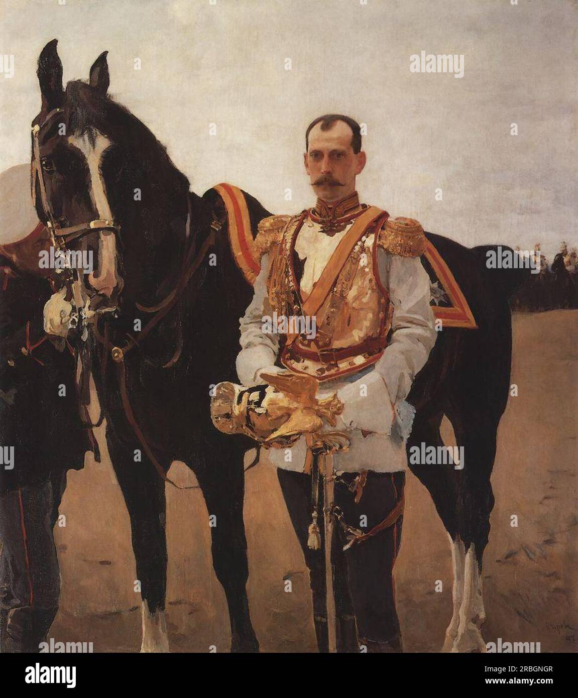 Ritratto del Granduca Paul Alexandrovich 1897 di Valentin Serov Foto Stock