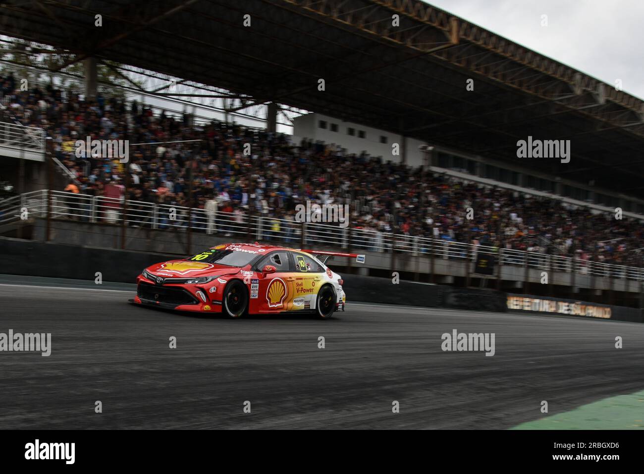 São PAOLO, SP - 09.07.2023: STOCK CAR ETAPA INTERLAGOS - il pilota Ricardo Zonta, durante la gara Stock Car, sul circuito Interlagos, SP, questa domenica (9). (Foto: Roberto Casimiro/Fotoarena) Foto Stock