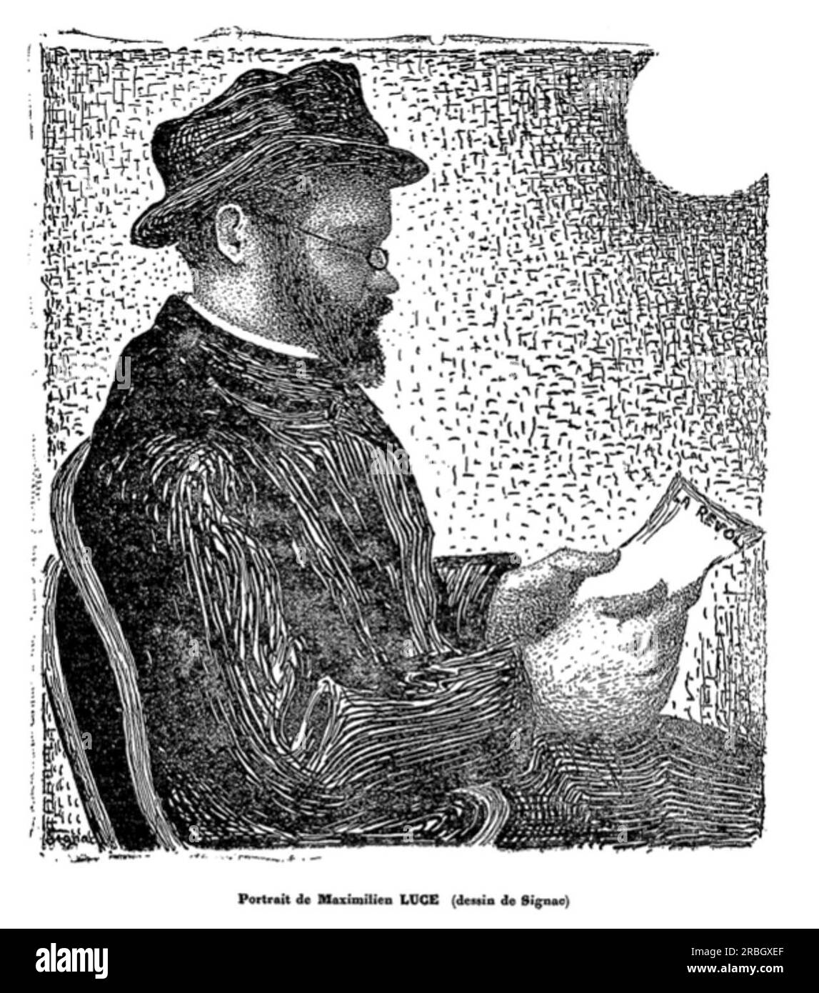 Il Ritratto di Maximilien luce 1891 di Paul Signac Foto Stock