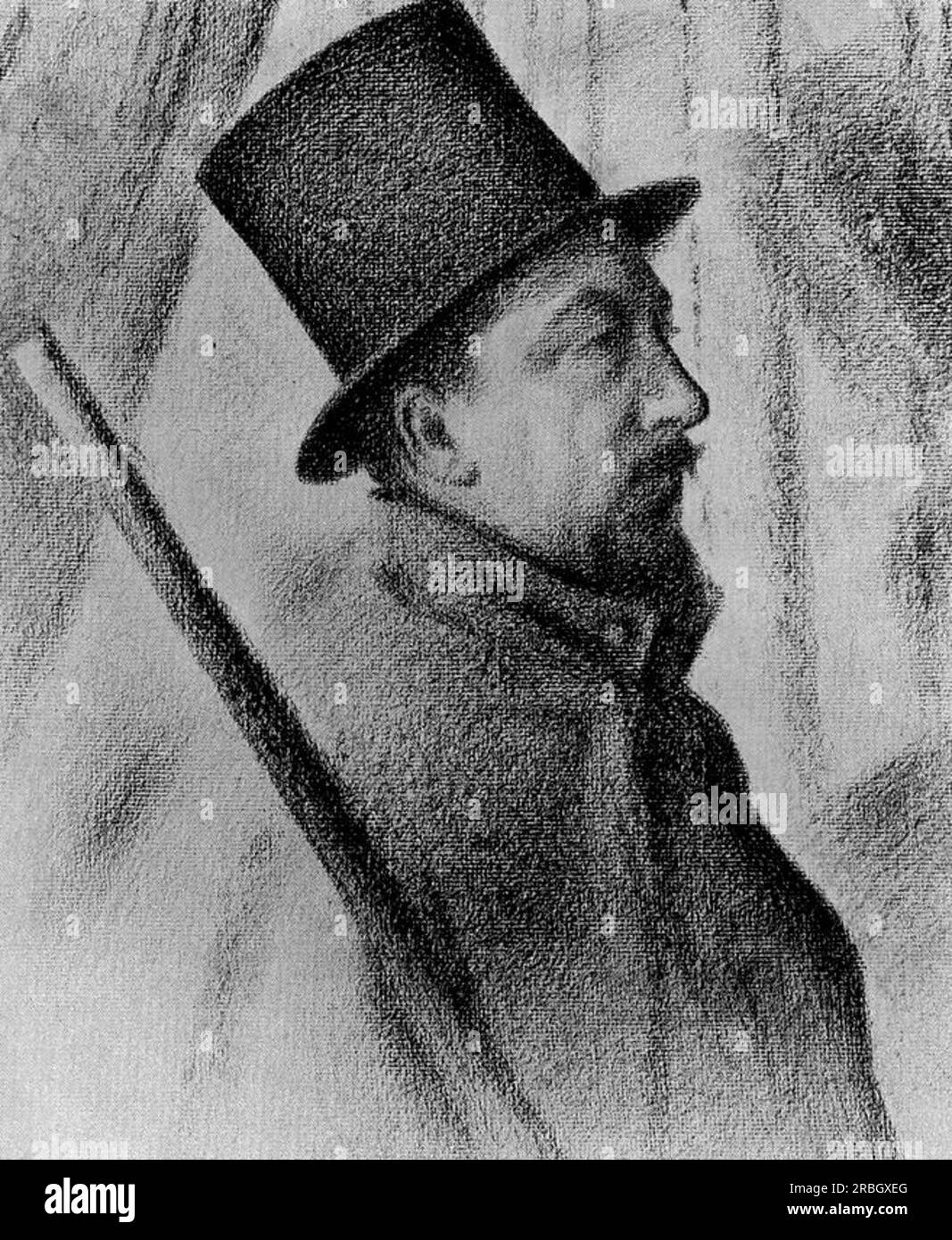 Ritratto di Conté 1890 di Paul Signac Foto Stock
