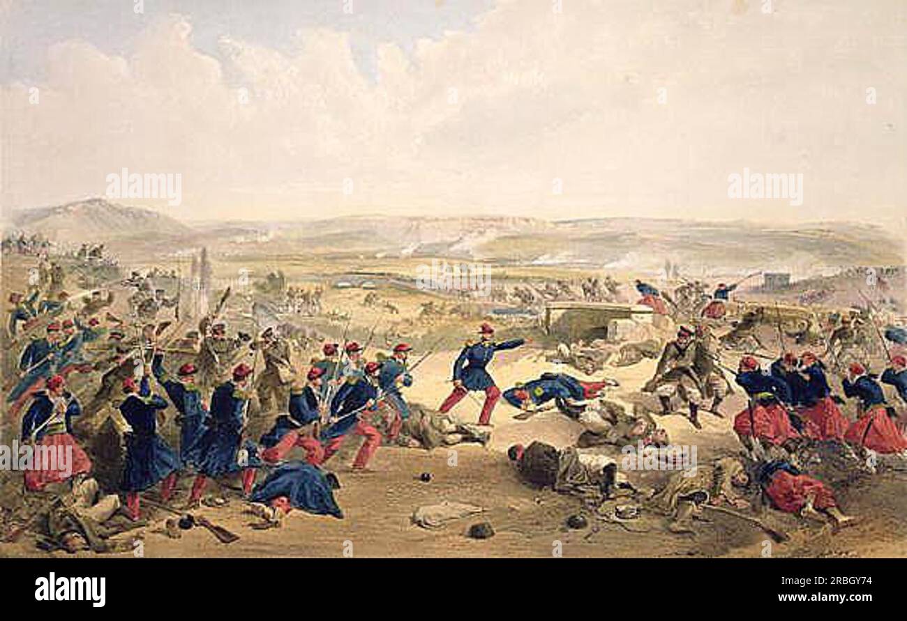 Battaglia della Tchernaya, 16 agosto 1855 1856 di William Simpson Foto Stock