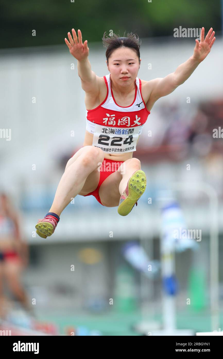 Hokkaido, Giappone. 9 luglio 2023. Yuka Nakao Athletics il 36° Chuhei