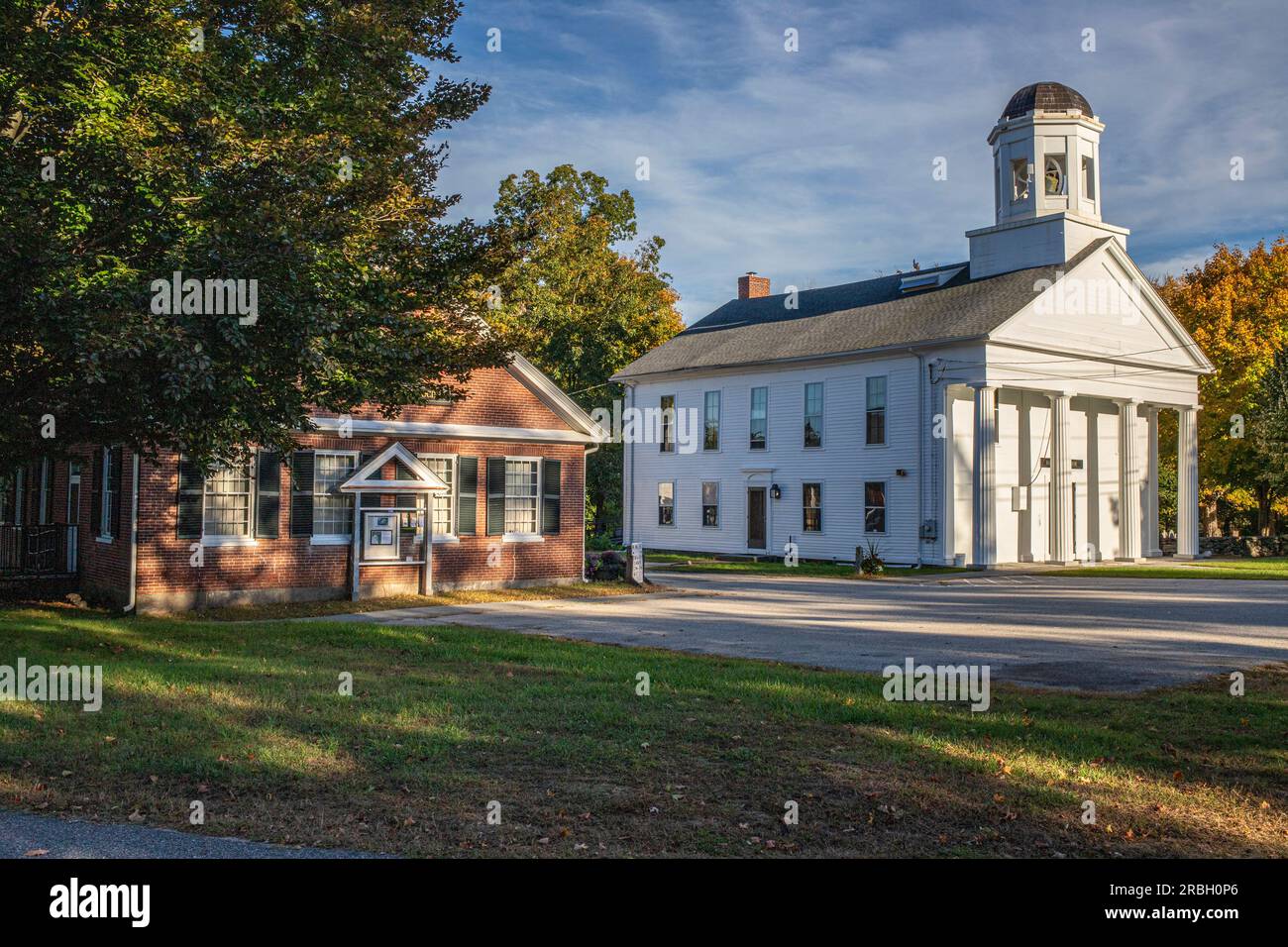 Gli edifici della città di Hardwick, Massachusetts, sul comune Foto Stock