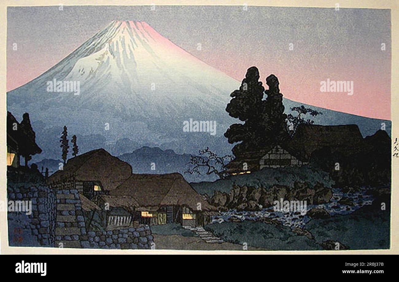 Fuji da Mizuchubo 1936 di Shotei Takahashi Foto Stock