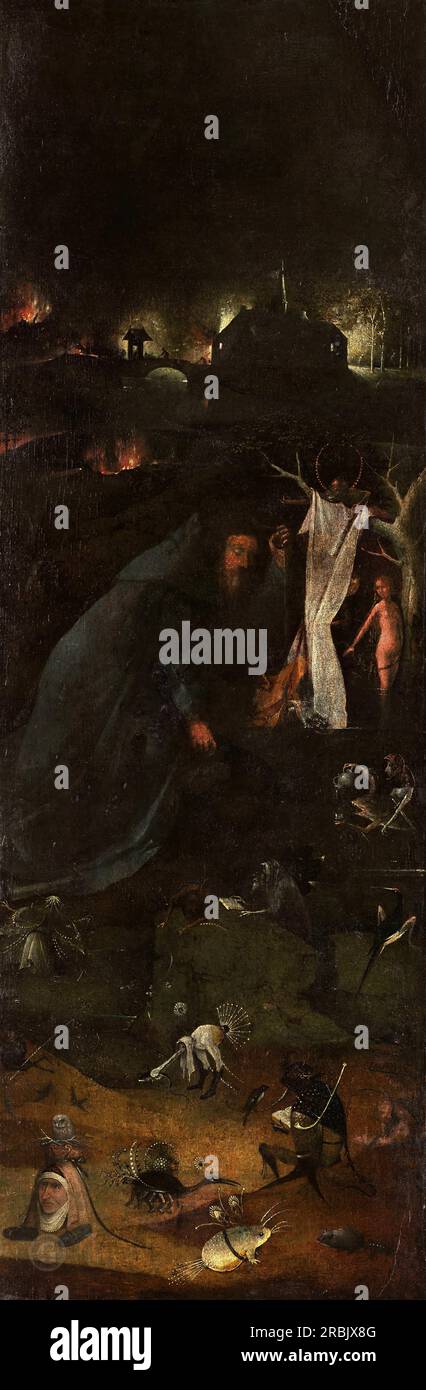 Hieronymus Bosch - Trittico dei santi eremiti - Sant'Antonio 1495-05 Foto Stock