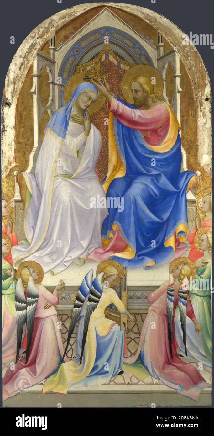 Lorenzo Monaco - Incoronazione della Vergine 1408-09 Foto Stock