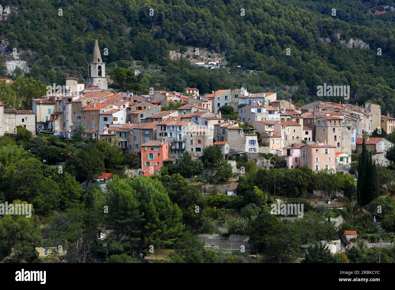 Place Bargemon, Var, Provence-Alpes-Côte d'Azur, Francia Foto Stock