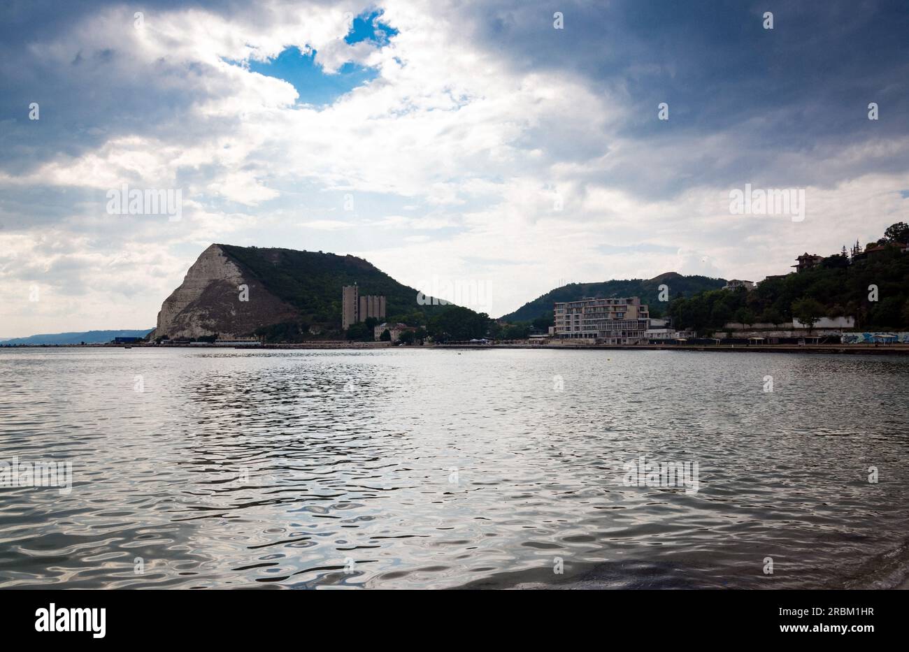 Città di Kavarna sulla costa del Mar Nero, Bulgaria Foto Stock