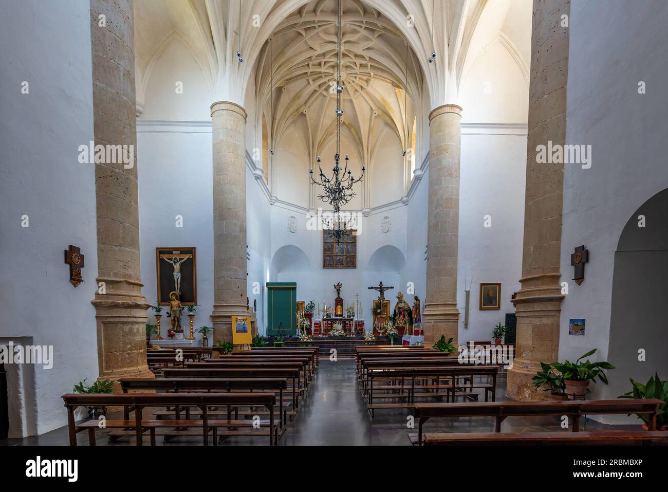 Chiesa dell'Encarnacion Interior - Setenil de las Bodegas, Andalusia, Spagna Foto Stock