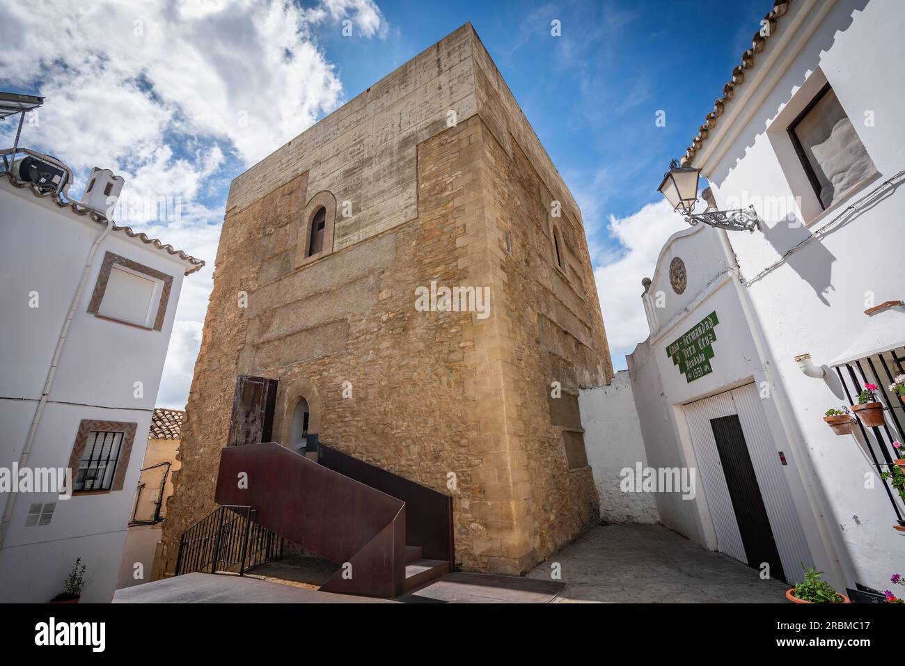 Torreon del Homenage Tower - Setenil de las Bodegas, Andalusia, Spagna Foto Stock