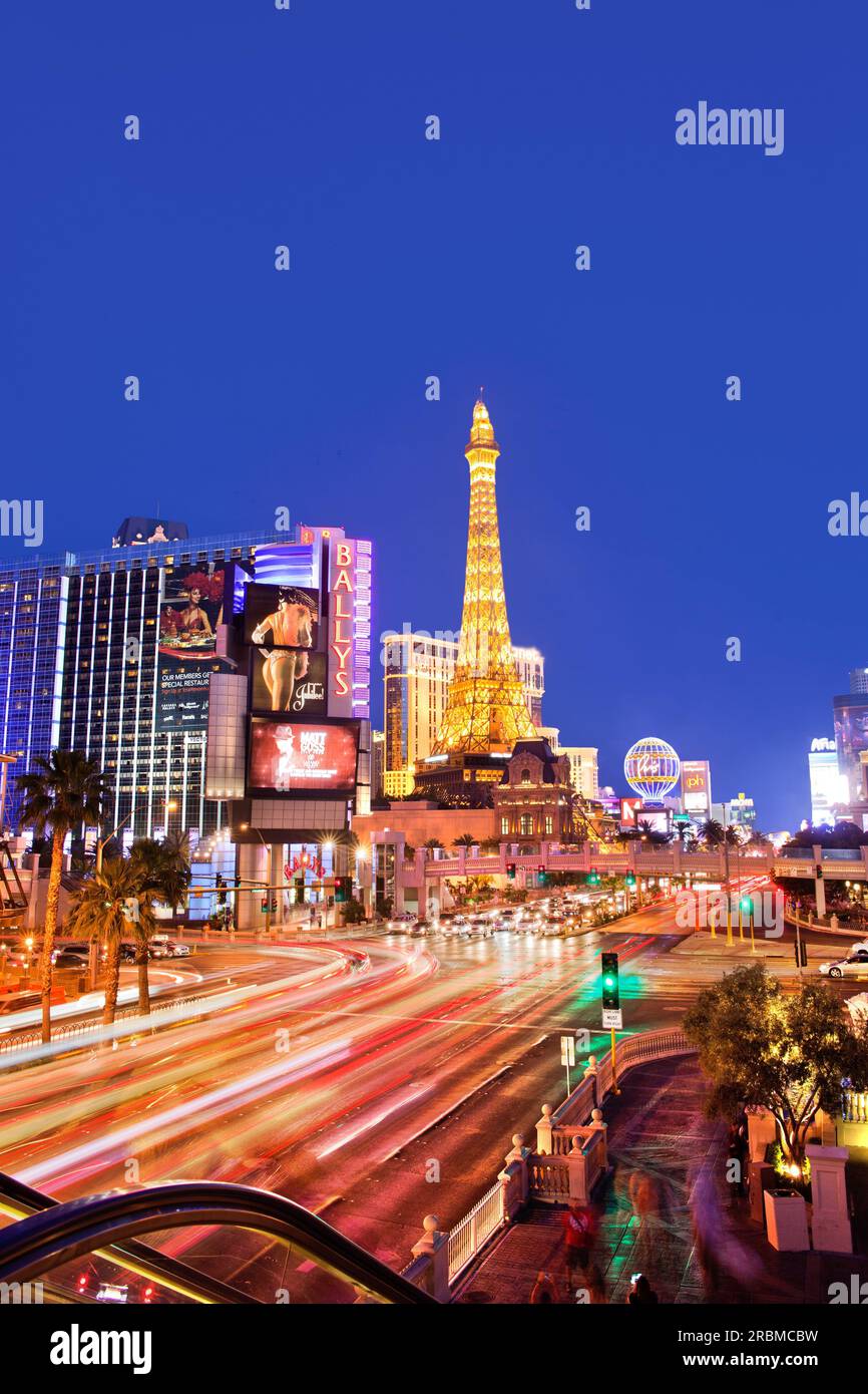 La striscia di Las Vegas, Nevada, STATI UNITI D'AMERICA Foto Stock