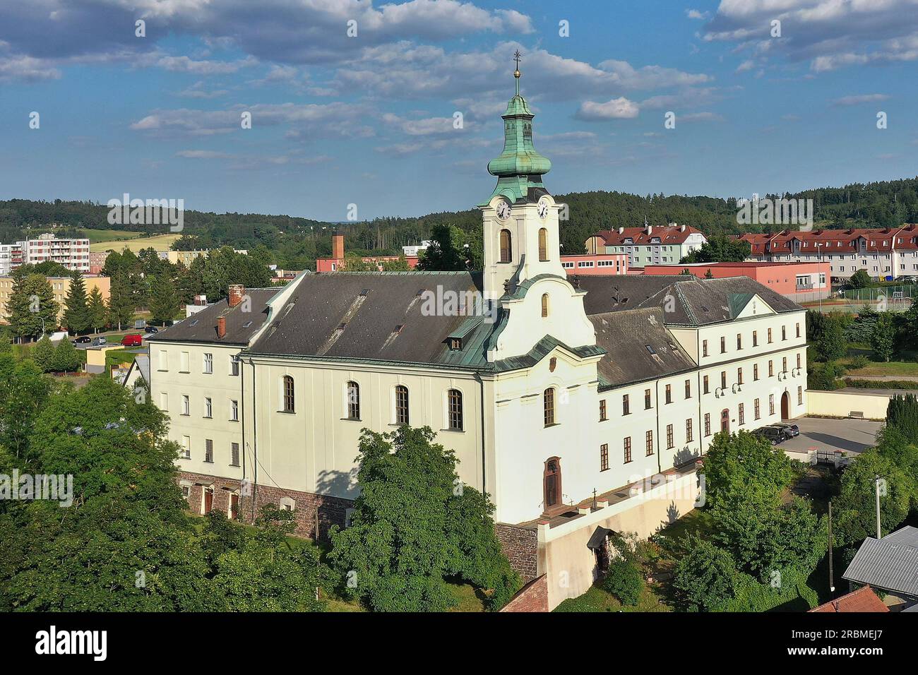 Letovice Hospital, St. Chiesa di Venceslao, ex Convento dei Fratelli della Misericordia. (CTK Photo/Petr Svancara) Foto Stock