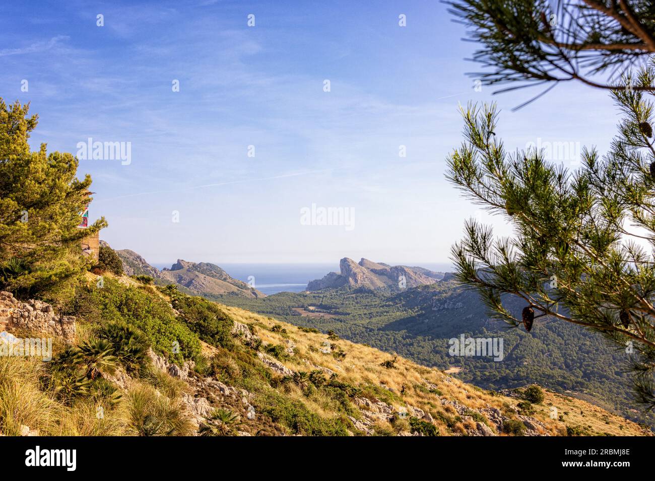 Vista sulla penisola di Formentor, Maiorca, Spagna Foto Stock