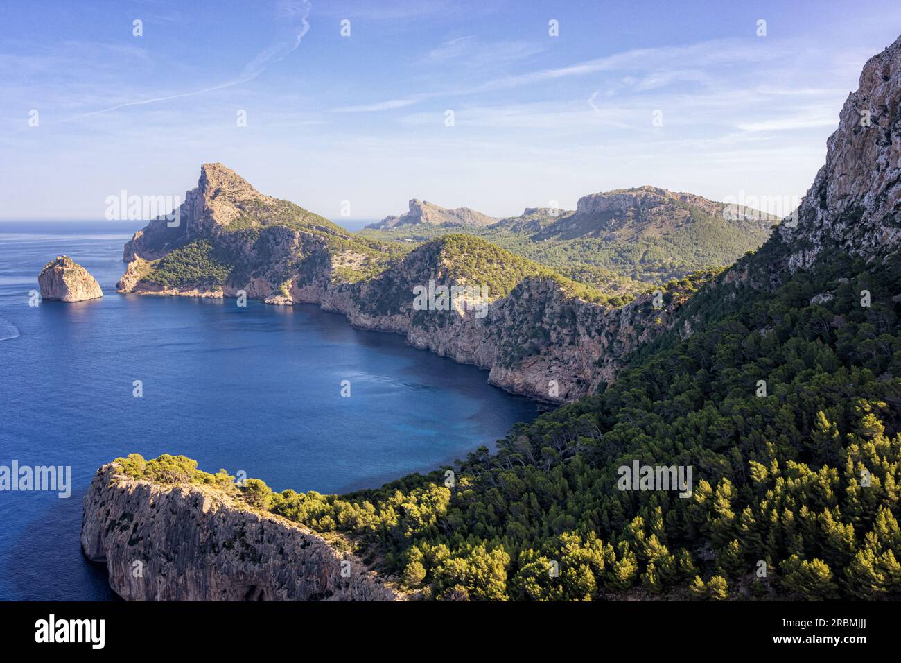 Vista sulla penisola di Formentor, Maiorca, Spagna Foto Stock
