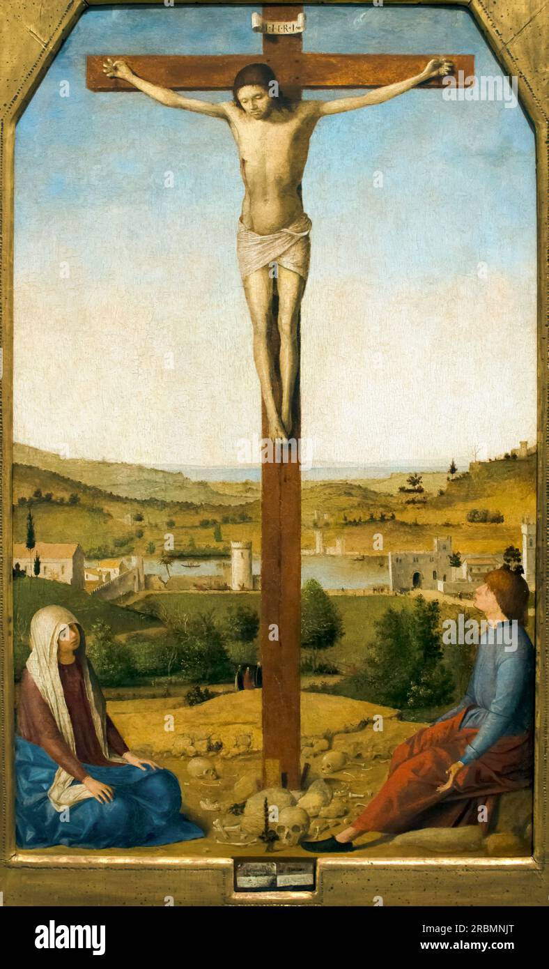 Cristo crocifisso, Antonello da Messina, 1475, Foto Stock