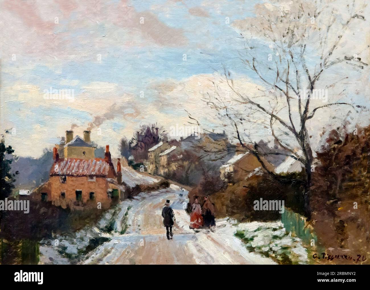 Fox Hill, Upper Norwood, Camille Pissaro, 1870, Foto Stock