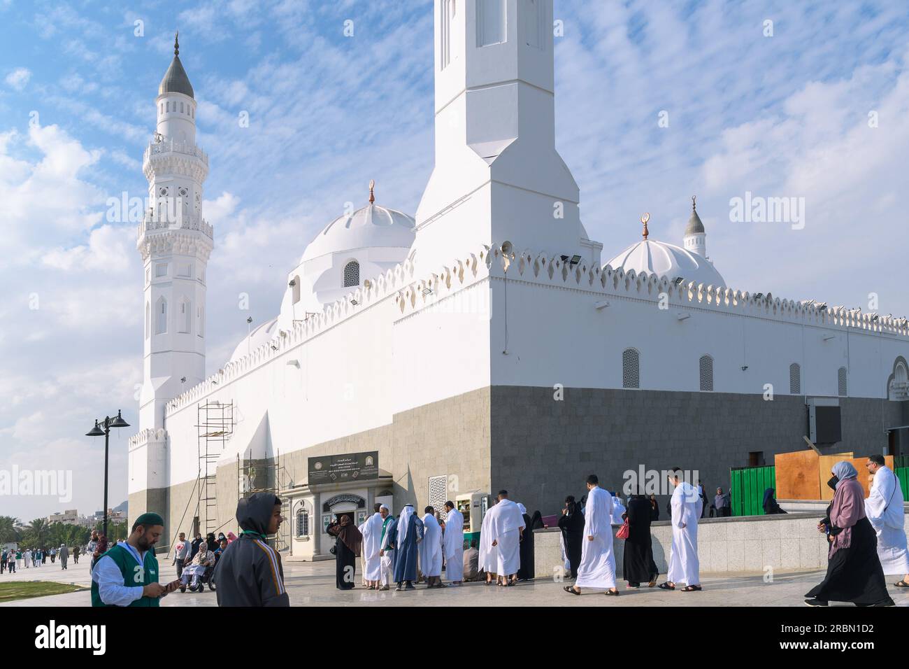 Medinah, Arabia Saudita - 22 dicembre 2022: Moschea di Quba. La prima moschea dell'Islam. Foto Stock