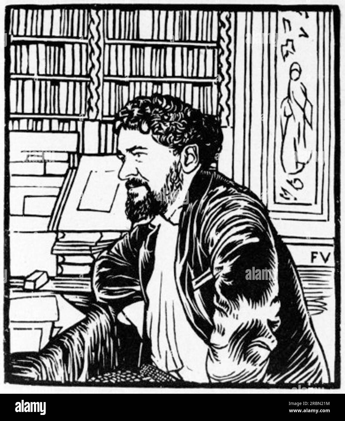 Ritratto dello scrittore francese Octave Uzanne 1892 di Felix Vallotton Foto Stock